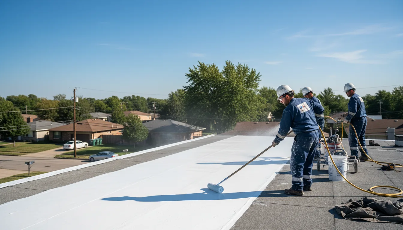 Commercial roof coating in Lancaster, KS near me